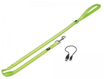 80757-24 NOBBY Leash "FLASH MESH" neon yellow M-L: L: 120 cm; w: 25 mm -  - PetsOffice