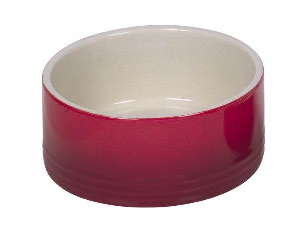 82317 NOBBY Ceramic bowl "Gradient" red Ø 18 x 7 cm, 1,10 l (inside)