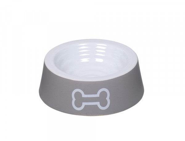 82321 NOBBY Ceramic bowl "Big Bone" grey Ø 16 x 5 cm, 0,18 l