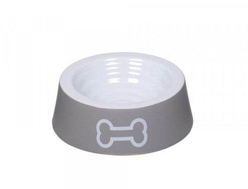 82321 NOBBY Ceramic bowl "Big Bone" grey Ø 16 x 5 cm, 0,18 l