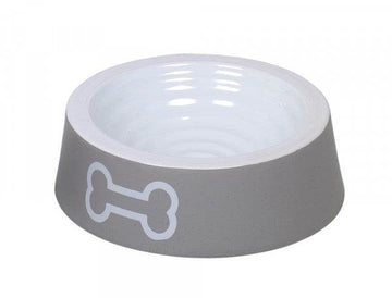 82322 NOBBY Ceramic bowl "Big Bone" grey Ø 20 x 6 cm, 0,45 l