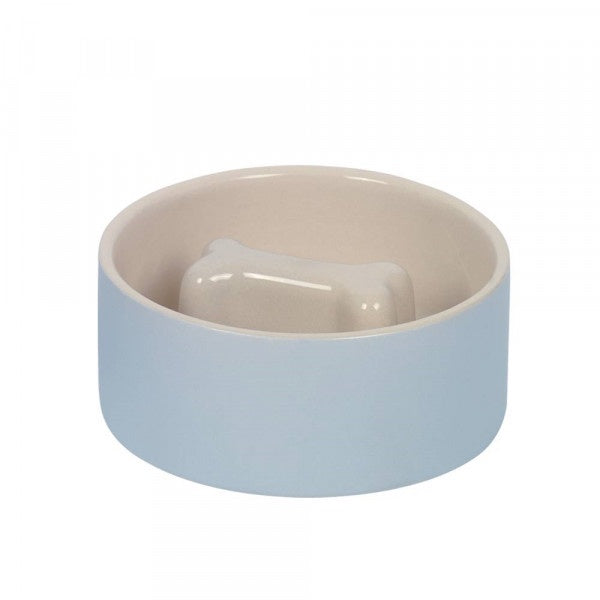 82439 NOBBY Anti-gulping bowl Bone grey/cream Ø 15 x 6cm, 0,5 l