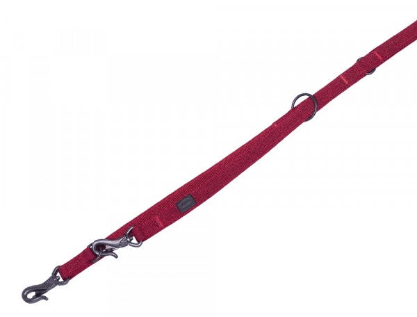 88744-01 NOBBY Führleine "Linen Deluxe" red l: 200 cm, w: 16 mm