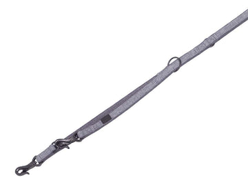 88745-42 NOBBY Führleine "Linen Deluxe" grey l: 200 cm, w: 25 mm
