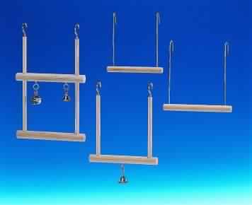 31544 NOBBY Trapeze double, swing with bell 12,5 x 20,5 cm