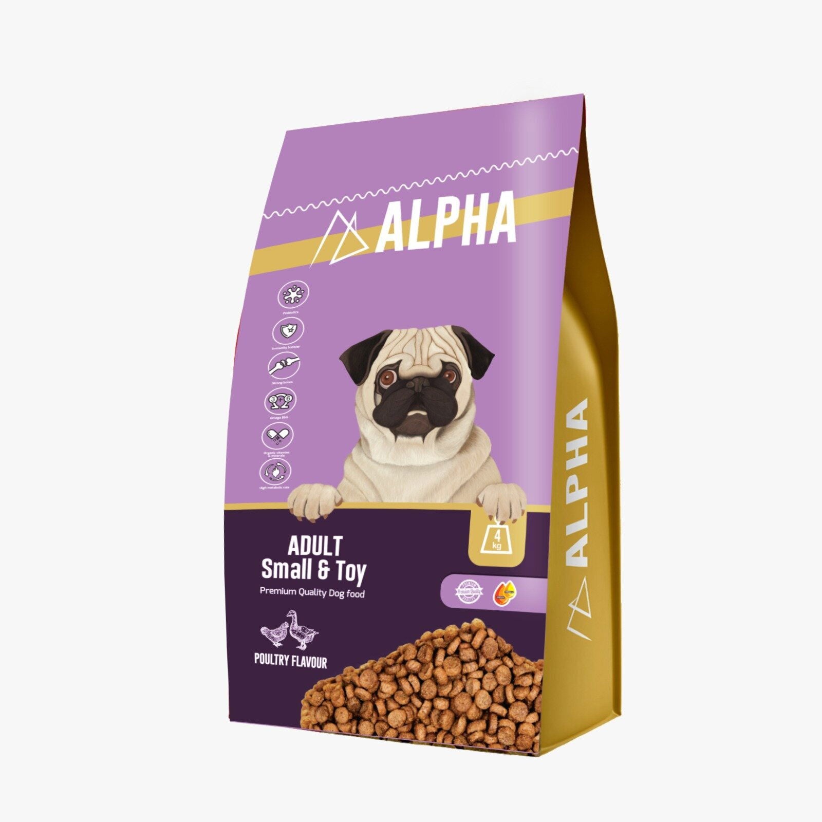 Alpha Small&Toy Adult Dog Dry Food 4kg -  - PetsOffice
