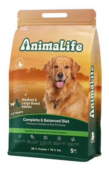 AnimaLife Adult Chicken Dog Dry Food 5kg