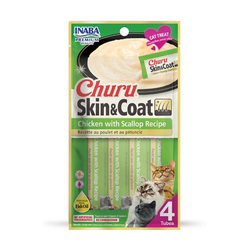 Churu Creamy Cat Treat Chicken&Scallop 4 Tubes 56g