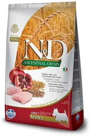 Farmina N&D Chicken&Pomegranate Mini Adult Dog Dry Food 2.5kg