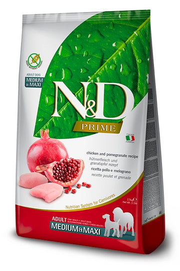 Farmina N&D Prime Chicken&Pomegranate Medium&Maxi Adult Dog Dry Food 12kg