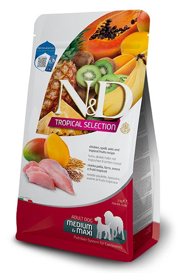 Farmina N&D Tropical Selection Chicken Medium&Maxi Adult Dog Dry Food 2kg