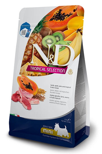 Farmina N&D Tropical Selection Lamb Mini Adult Dog Dry Food 1.5kg