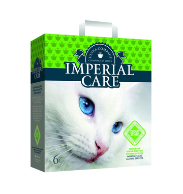 IMPERIAL CARE premium clumping cat litter ODOUR ATTACK GREEN GARDEN AROMA 6L -  - PetsOffice