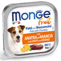 MONGE Super Premium Paté with Chunks Duck&Orange Dog Wet Food 100g - PetsOffice