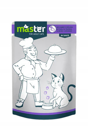 Master Cat Wet Food Rabbit Sauce Pouch 80g