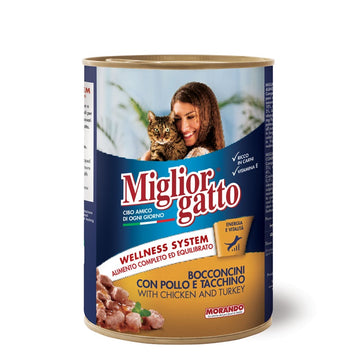 Miglior Cat Wet Food Chunks Chicken&Turkey 405g