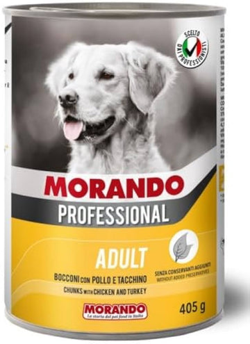 Morando Dog Wet Food Chunks Chicken&Turkey 405g