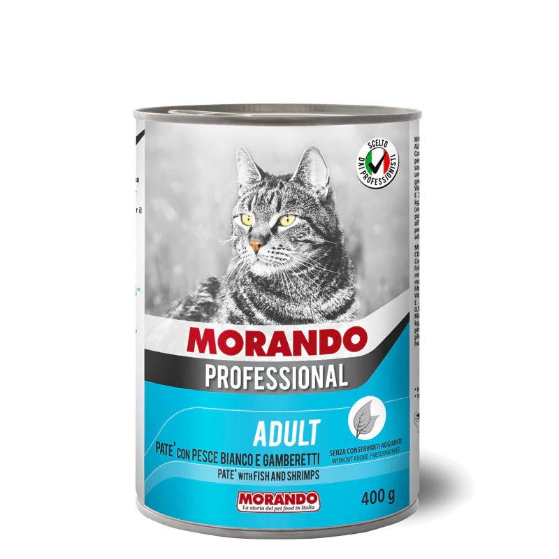 Morando Cat Wet Food Pate Fish&Shrimps 400g -  - PetsOffice
