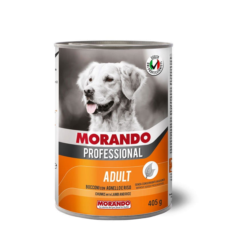 Morando Dog Wet Food Chunks Lamb&Rice 405g -  - PetsOffice