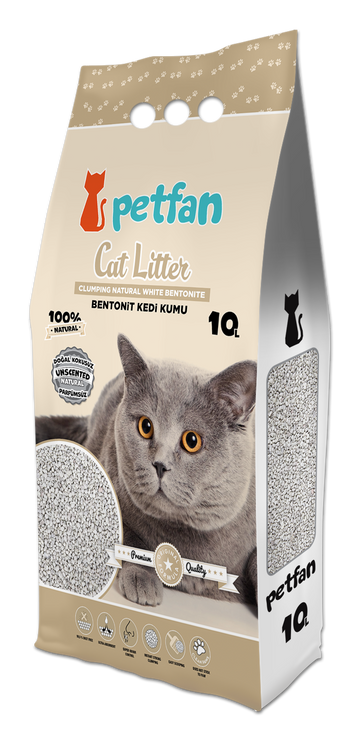 PETFAN Clumping Cat Litter Natural 10L -  - PetsOffice