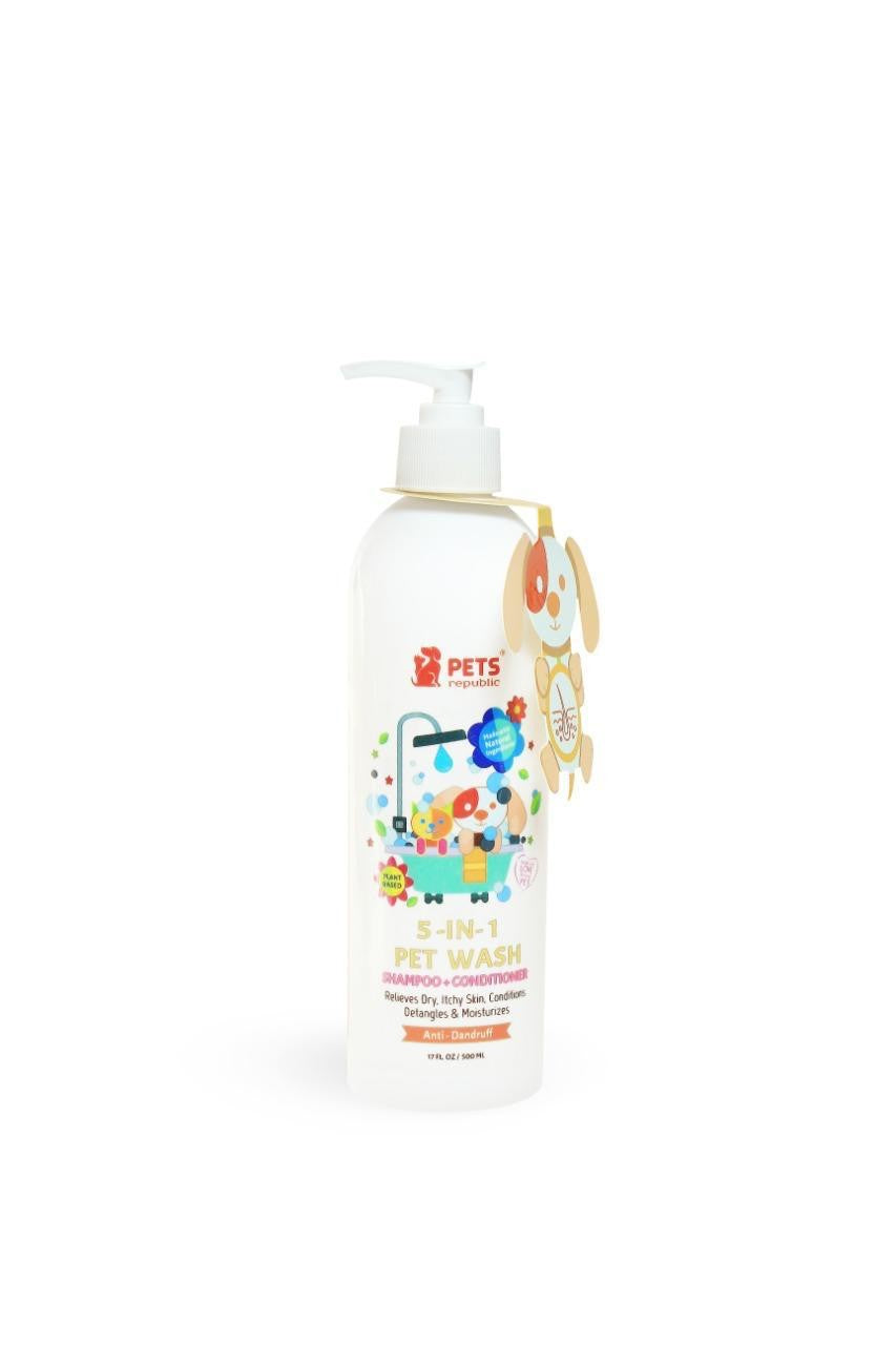 Pets Republic 5in1 Shampoo&Conditioner Baby Powder Scent 500ml -  - PetsOffice
