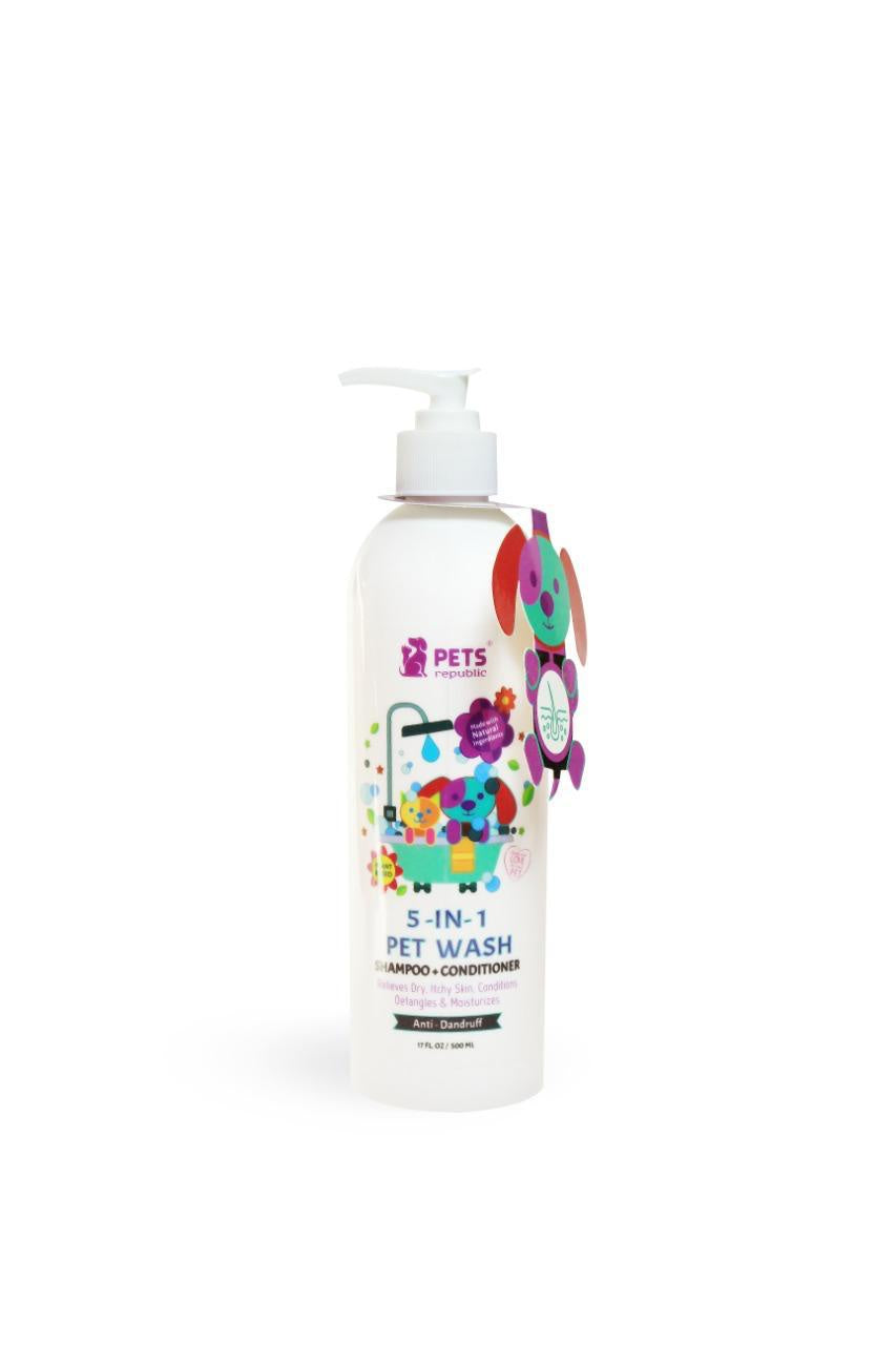 Pets Republic 5in1 Shampoo&Conditioner Bubblegum Scent 500ml -  - PetsOffice