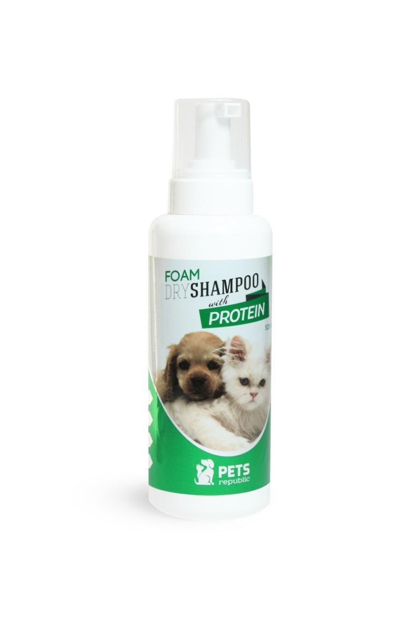 Pets Republic Foam Dry Shampoo with Protein 520ml -  - PetsOffice