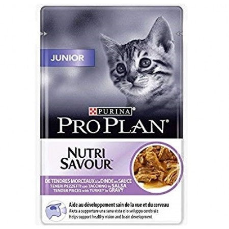 Pro Plan junior Nutri Savour With Turkey Pouch in Gravy 85g