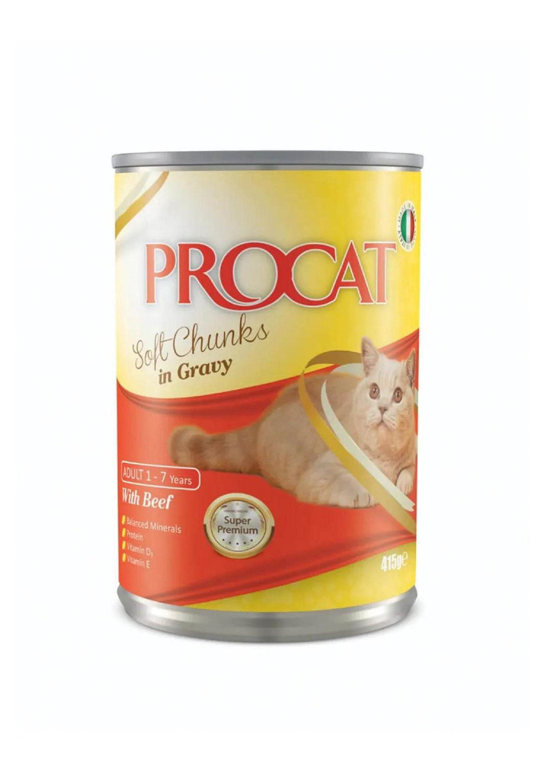 ProCat Wet Food Beef Chunks Gravy 415g -  - PetsOffice