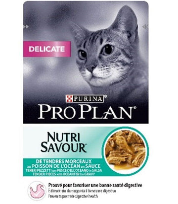 Pro Plan Delicate Nutri Savour With Oceanfish Pouch In Gravy 85g -  - PetsOffice