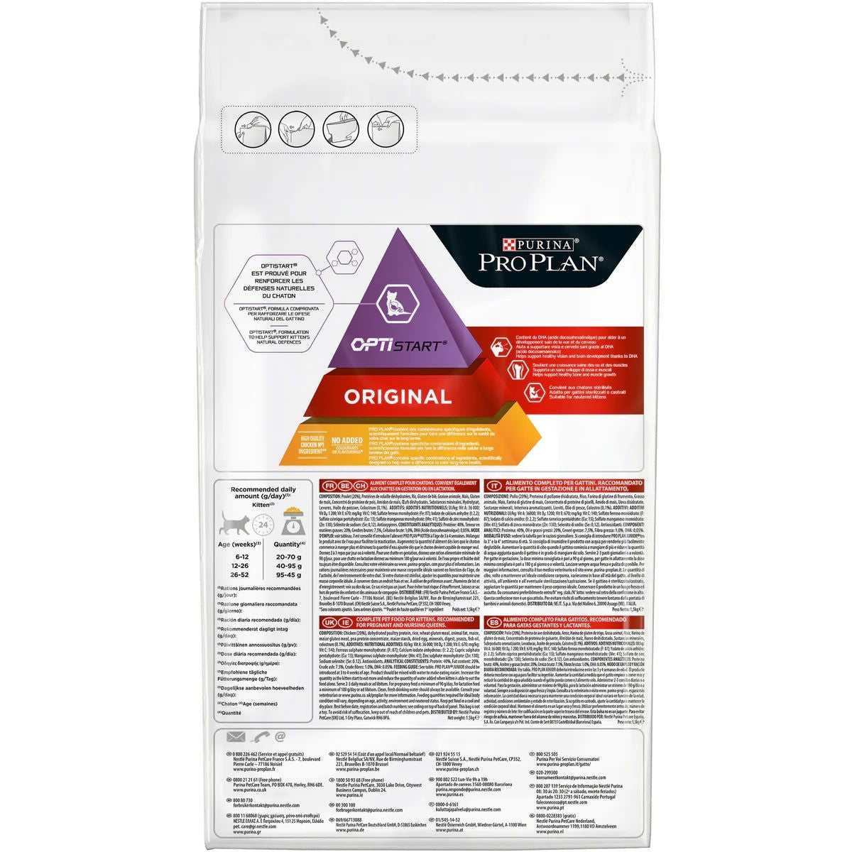 Pro Plan Original Kitten Chicken 1.5kg -  - PetsOffice