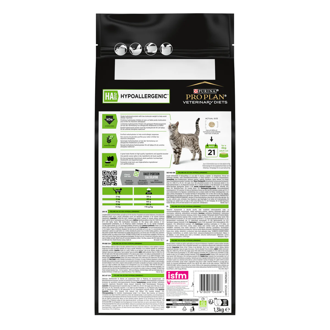 Pro Plan VD HA Hypoallergenic Cat Dry Food 1.3kg -  - PetsOffice