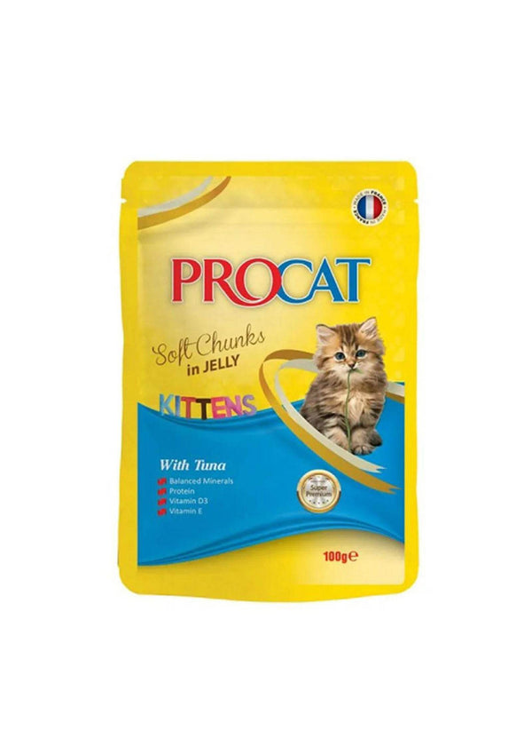 Procat Kitten Wet Food Tuna Jelly Pouch 100g