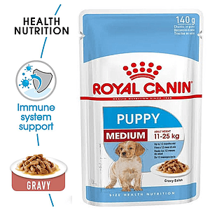 Royal Canin Medium Puppy Pouch Gravy 140g -  - PetsOffice