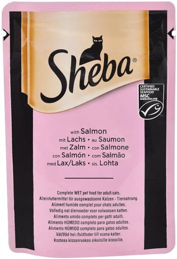 Sheba Adult Cat Wet Food Salmon 85g