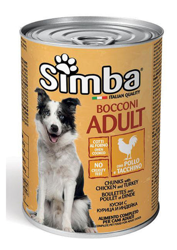 Simba Chicken&Turkey Chunks Dog Wet Food 415g