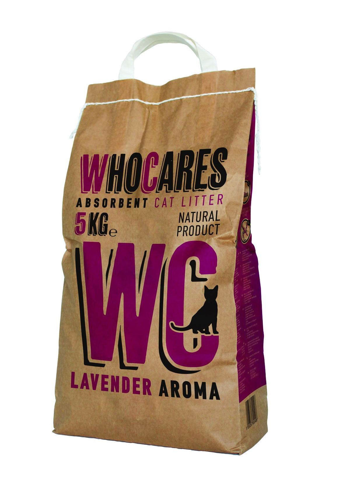 WHO CARES Non-Clumping cat litter LAVENDER aroma 5Kg -  - PetsOffice
