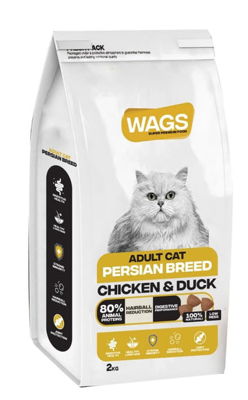 Wags Persian Adult Cat Dry Food 2kg -  - PetsOffice