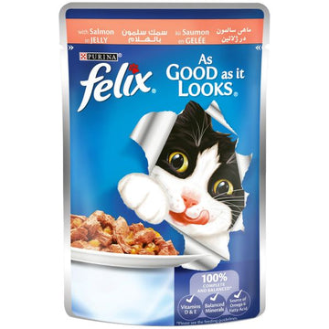 Purina Felix Salmon in Jelly Pouch 100g
