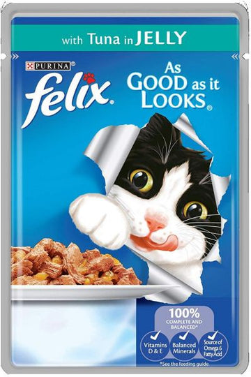 Purina Felix Tuna in Jelly Pouch 100g