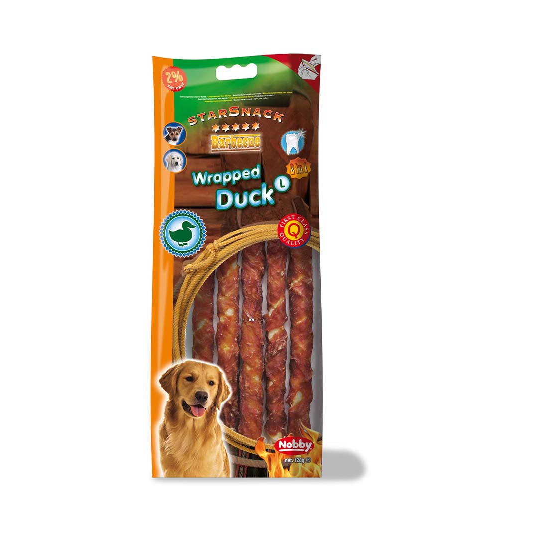 70075 NOBBY STARSNACK Wrapped Duck(L) 128g