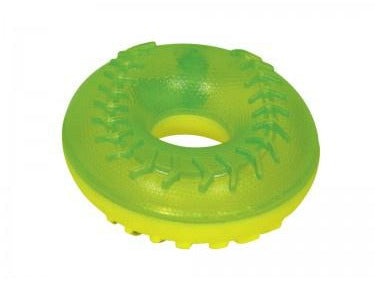 59971 NOBBY TPR-Foam ring green/yellow 11,5 cm - PetsOffice