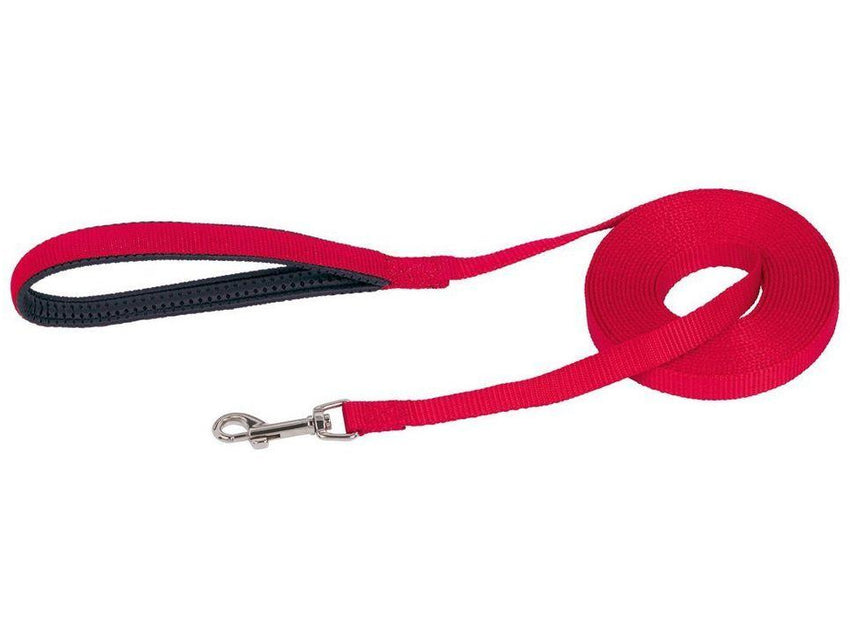73254-01 NOBBY Tracking leash flat red l: 1500 cm; w: 15 mm - PetsOffice