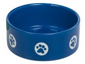 73619 Dog ceramic bowl "TASSU" blue  Ø 15,0 X 6,0 cm