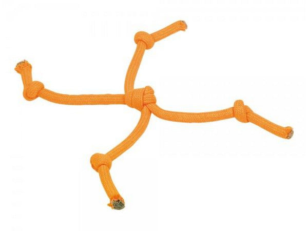 60345 NOBBY Rope Toy "NEON", Knotspider orange 43 cm - PetsOffice