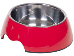 73482-01 NOBBY Dog Melamine bowl "NOBLY" red M: 17,5 x 6,5 cm, 350 ml
