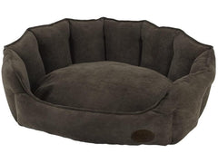 60791 NOBBY Comfort bed oval "BOTELI" brown l x w x h: 55 x 50 x 21 cm