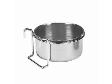 38012 NOBBY Stainless steel bowl with clamp 0.60l / 12.5cm - PetsOffice