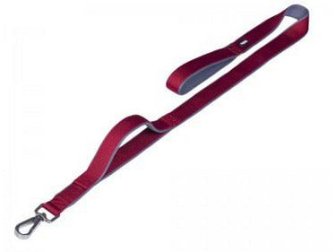 80635-01 NOBBY Leash with traffic Loop "Classic Preno Royal" red L: 120 cm; W: 25/35 mm - PetsOffice