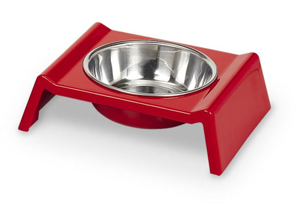 73314-01 Melamine dog bowl "MISTER" red 350 ml